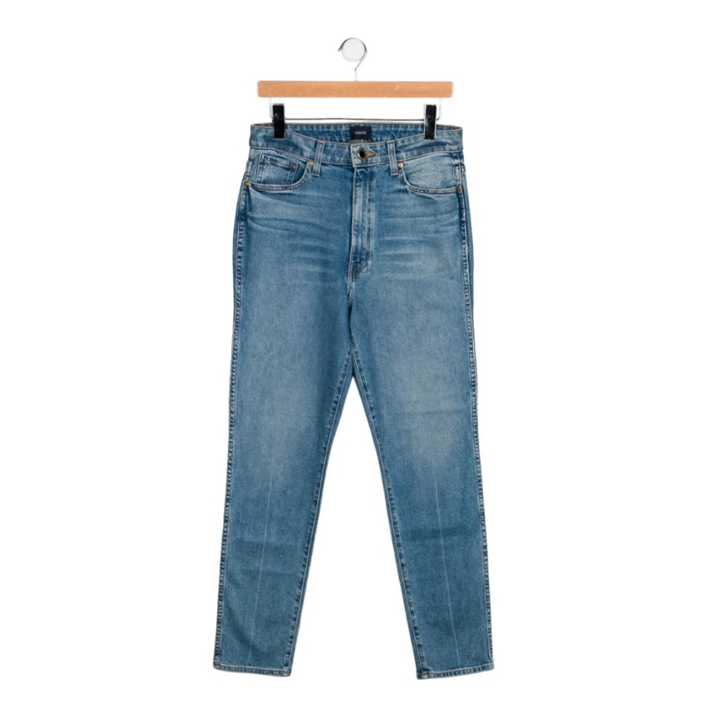 KHAITE High Rise Blue Jeans